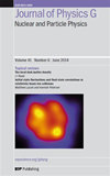 JOURNAL OF PHYSICS G-NUCLEAR AND PARTICLE PHYSICS杂志封面
